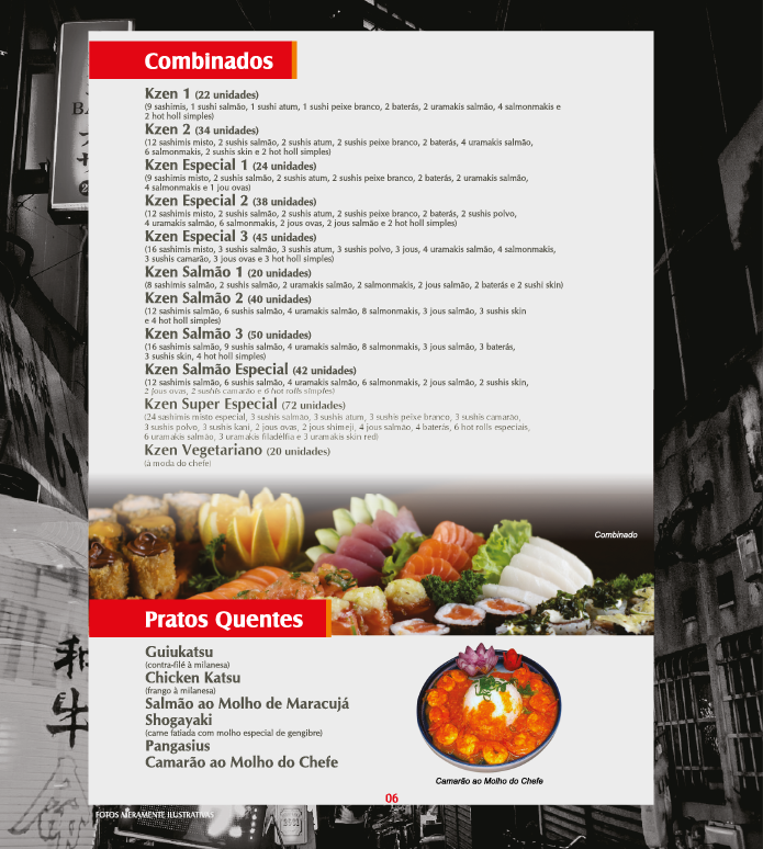 cardapio akazumy